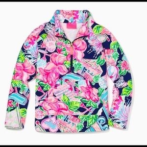 Lilly Pulitzer NWT Little Skipper Popover High Tide/Honda Classic